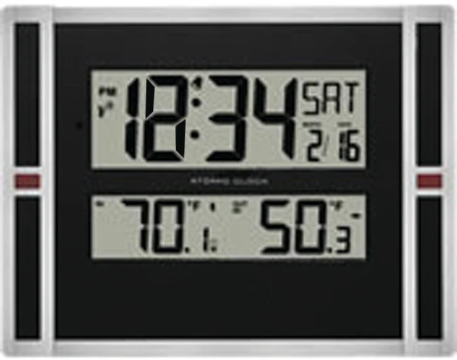 MFJ-155RC, LCD CLOCK, RC, CAL/TEMP/IN/OUT,WITH REMOTE SEN.