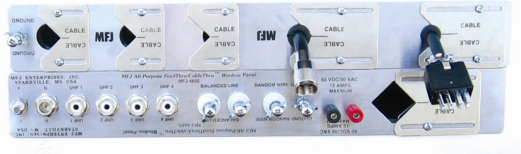 MFJ-4605, WINDOW FEED-THRU/CABLE-THRU, ALL PURPOSE