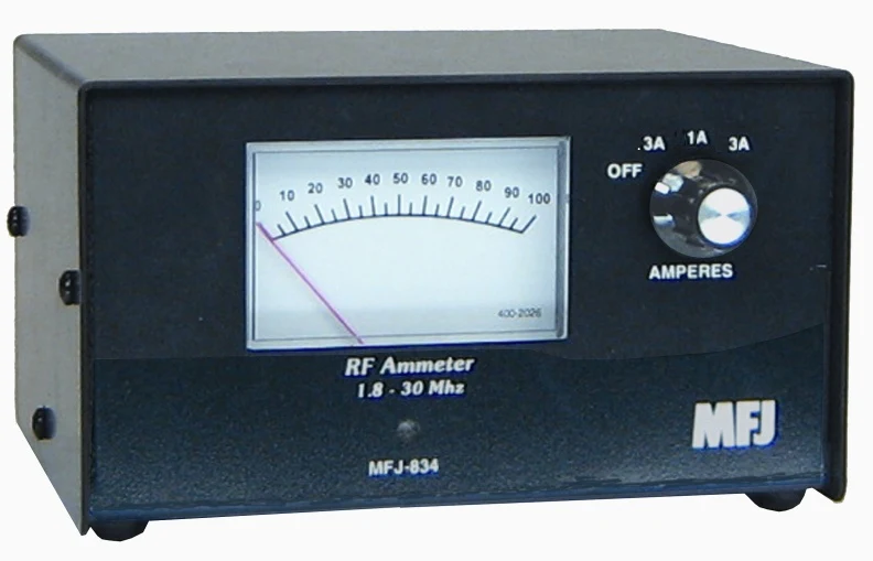 MFJ-834, RF IN-LINE CURRENT METER, COAX, 1-30MHz, 3AMP