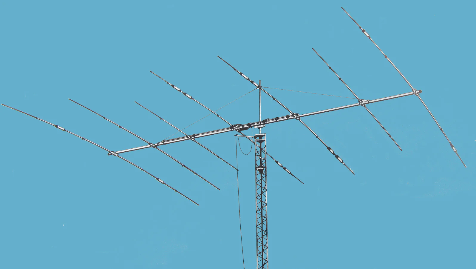 TH-7DX, HF TRI-BAND BEAM, 7-ELEMENT, 10/15/20M