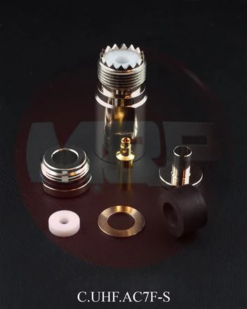 ZMP-CS07F-U, M,P, UHF(SO-239) FEMALE, SOLDER,7MM(.287~DIA),UF7
